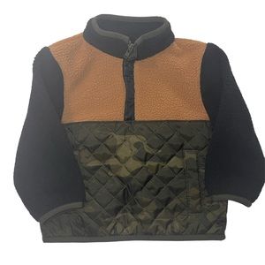 Baby Boy Fleece Camo Quarter zip